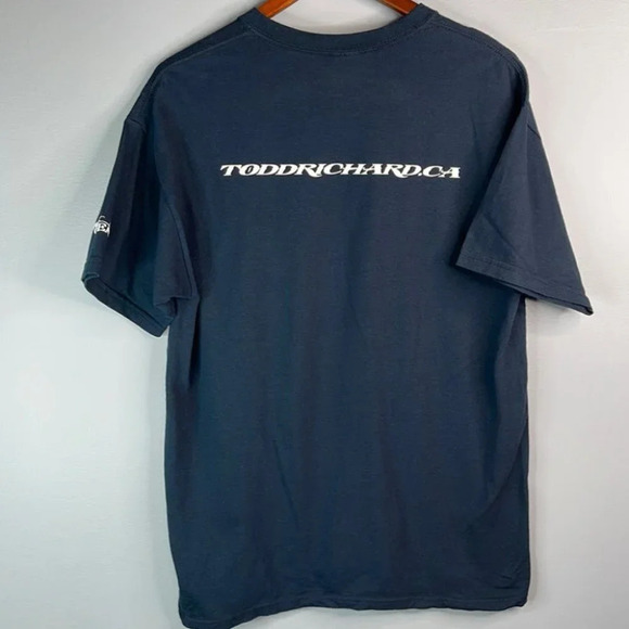TODD RICHARD Autographed Hog Gear Graphic TShirt Black Short Sleeve Crew Size L - Picture 8 of 13